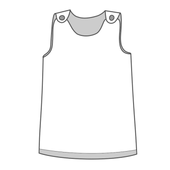 JULAWI Baby-Kleid eBook-Schnittmuster Skizze Zeichnung